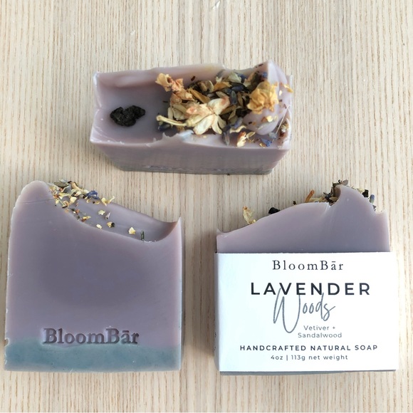Lavender Woods Artisan Handcrafted Soap Bar - Pack of 2 nara - Picture 1 of 4